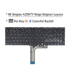 Belgian Keyboard For MSI GL73 GL75 GP65 GP75 GS75 GT63 GT76 GX63VR, RGB Backlit