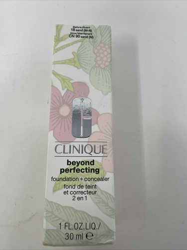 Clinique Beyond Perfecting fondotinta + correttore #CN 90 sabbia (M) - 1 oz (nuovo con scatola) x 199 - Foto 4 di 7