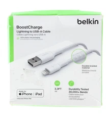 Belkin Boost Charge USB-A to 8 Pin Connector Braided Cable for iPhone iPad