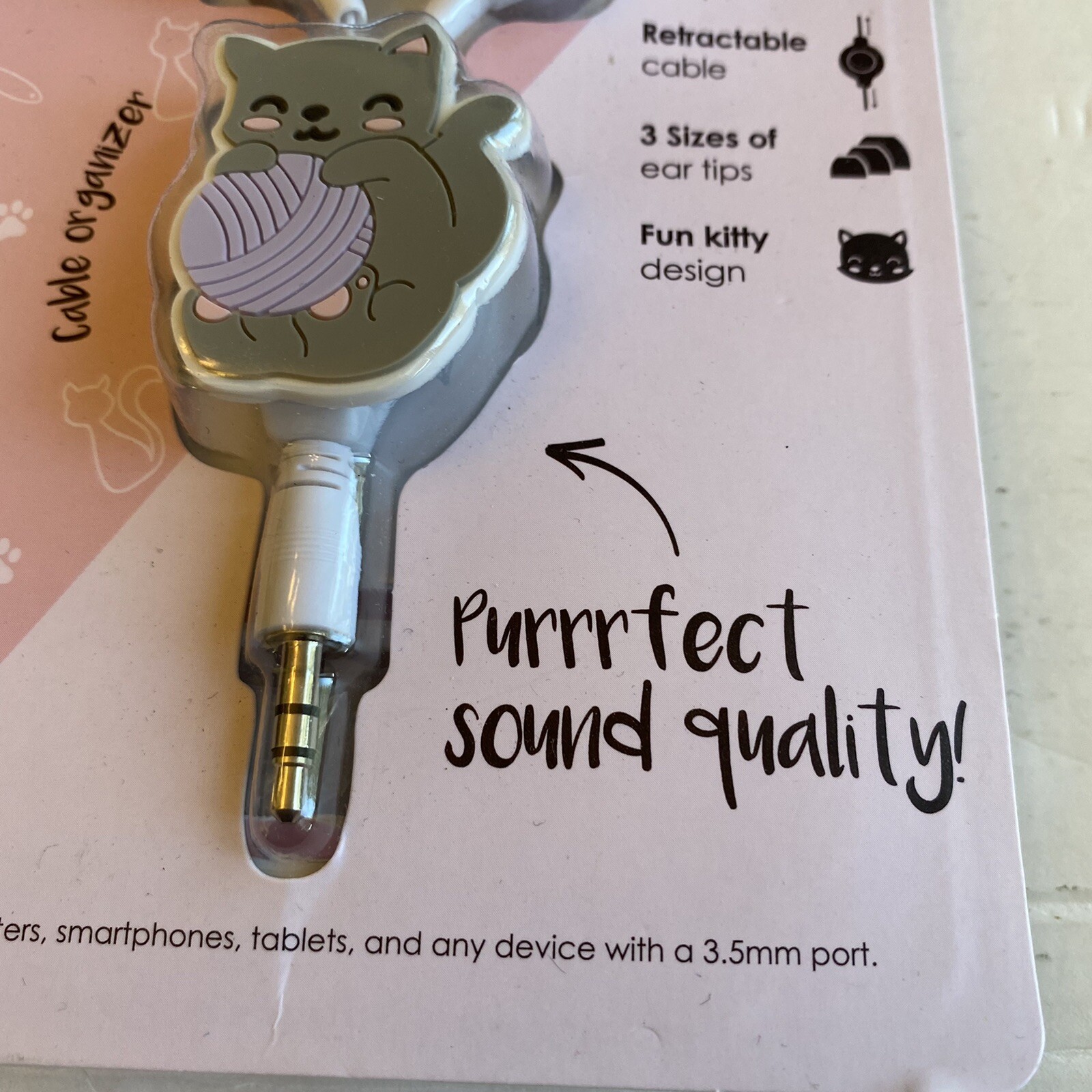 Kitty Earbuds By Merkury Innovations. Brand New!
