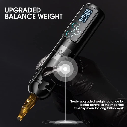 Ambition Wireless Tattoo Machine Rotary Pen Touchscreen Battery Pack 2400mAh LED image 10