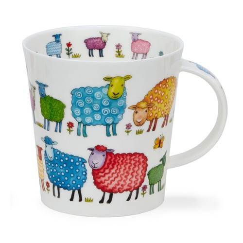 Taza Dunoon Floral Fiesta Poppy Jumbo 0.48L: Porcelana Bone China Para Té O Café (Cairngorm)