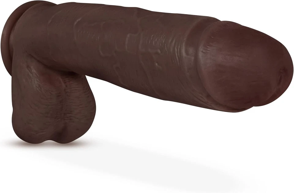 Eden Realistic 柔软 10.5 英寸长 2.5 英寸厚 Dildo 鸡吸杯性感玩具 — 第 4/4 张图片