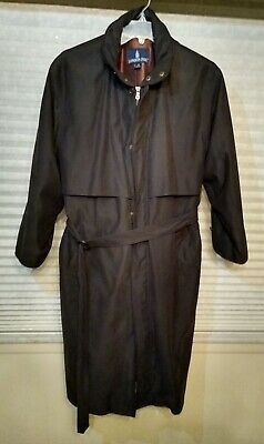 London Fog Black Trench Coat Jacket Men's Size 40 REG R London Fog Black Trench Coat Jacket Men's Size 40 REG R