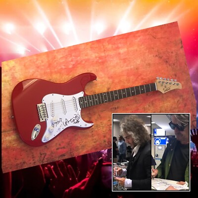 GFA Wayne Coyne & Steven * THE FLAMING LIPS * Band Signierte E-Gitarre COA