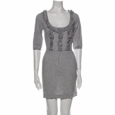 See by Chloé Sheath Shirt Dress Size 6 or Small Gray