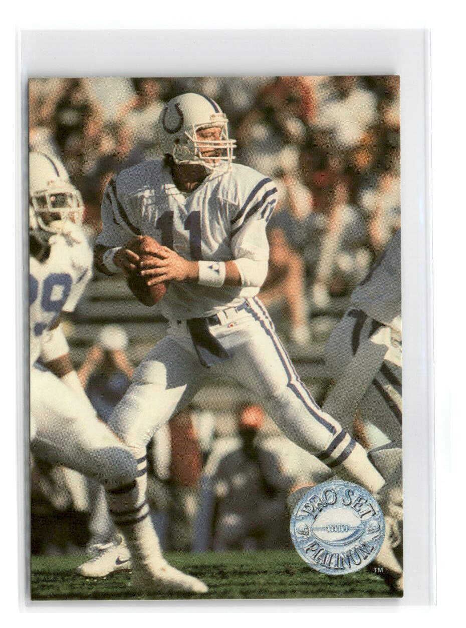 1991 Pro Set Platinum - #45 - Jeff George - Indianapolis Colts