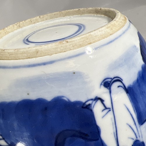 Blue & White Antique Qing Dynasty Ginger Jar w/ Hand Carved Stand - Picture 22 of 23