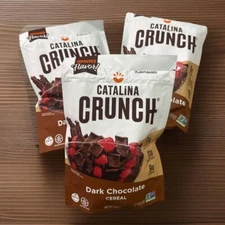 3 New Catalina Crunch Keto Friendly Cereal Dark Chocolate 9 oz (255 g) 0G Sugar