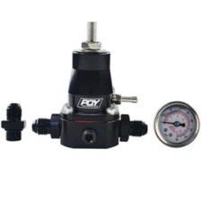 New Racing Adjustable Fuel Pressure Regulator Kit &160PSI Oil Gauge AN6 Hose
