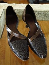 Cydwoq Vintage Brown WING Leather Strappy Low Heel 38.5 8.5