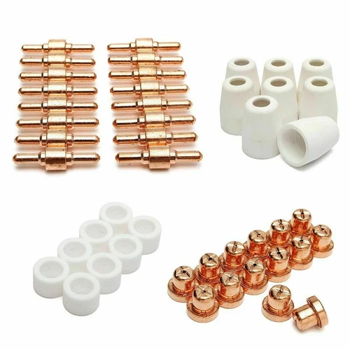 30pcs PT-31 LG-40 Air Plasma Cutter Taglio Consumabili Elettrodo Punta Kit Torcia - Foto 8 di 8