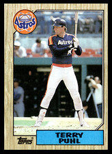1987 Topps Terry Puhl #693 Houston Astros MLB Baseball Base Set