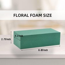 6Pcs Floral Foam Blocks Each 8.85  L x 4.1  Wx 2.75  H Green Wet  Dry Flower Fo...