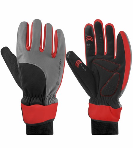 Aero Tech Gel Padded Palm - Reflective, Insulated Full Finger Cycling Gloves - Picture 15 of 15