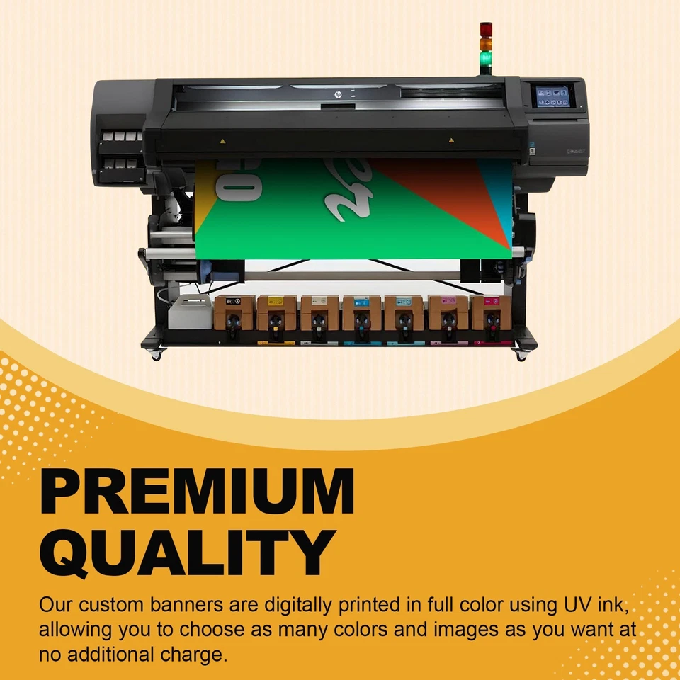 Personalized Custom 13oz Vinyl Banner Printing Indoor or Outdoor Event - Image 3 of 4