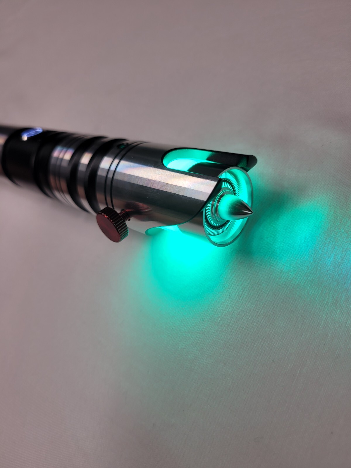 Spina lama spada laser 1 pollice argento punta proiettile accessorio spada laser sciabola foto 5