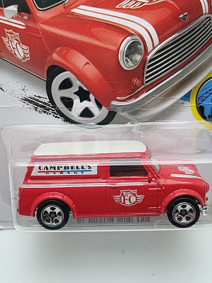 2016 Hot Wheels No175 HW City Works 10/10 '67 AUSTIN MINI VAN красный с хромом 5 Sp - Изображение 2 из 4