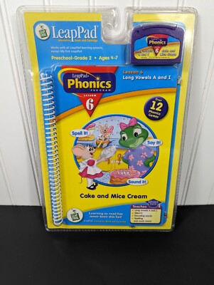 LeapPad Phonics Lesson 6 Cake and Mice Cream Over 12 Phonic Games