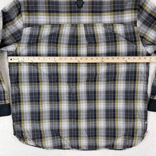 Eight 732 Shirt Mens 2XL Black Plaid Button Up Long Sleeve Workwear Adult - Picture 14 of 17
