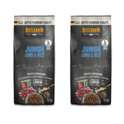 2x 12,5 kg Belcando Junior Lamb & Rice Trockenfutter Hundefutter Lamm Sparpaket