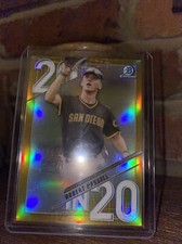 2020 Bowman Draft Chrome Robert Hassell 20 in 20 Gold Refractor RC /50
