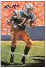 Ron Mix Signed Goal Line Art Card GLAC Autographed Chargers PSA/DNA