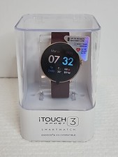 iTouch Sport 3 SmartWatch Fitness Tracker Merlot/Gold New