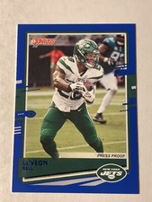 2020 Donruss Press Proof Blue Variation, Le'Veon Bell #192, New York Jets