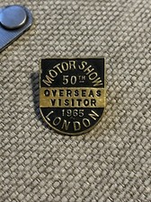 Vintage 50TH MOTOR SHOW badge London 1965