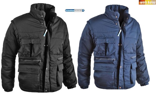 Chaqueta Acolchado Hombre Trabajo Super Antares Multibolsillos Mangas Saludo Sc - Imagen 9 de 17