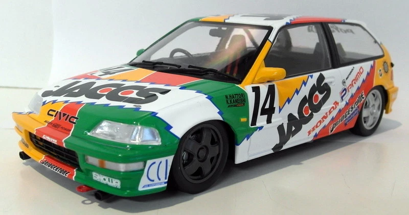 Triple resina escala 9 1/18 - T9-1800108 Honda Civic E9 #14 JACCS JICC 1991 Foto 2 de 4