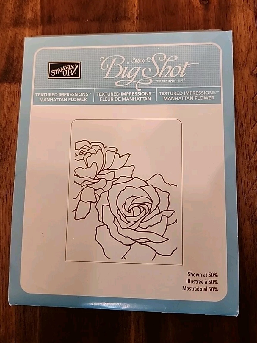 Stampin' Up! Manhattan Flower Roses Embossing Folder Sizzix Floral