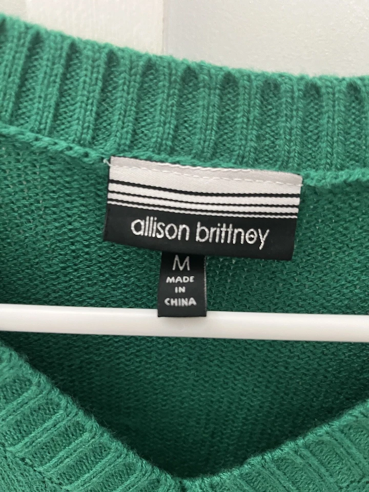 Allison Brittney #MERRY Reindeer Christmas Sweater Medium Ugly Christmas - Изображение 2 из 3