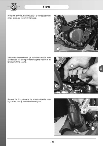 MV Agusta Service Chassis Manual 2009 F4 1000 S, F4 1000 S 1+1 & F4 1000 AGO - Picture 4 of 12