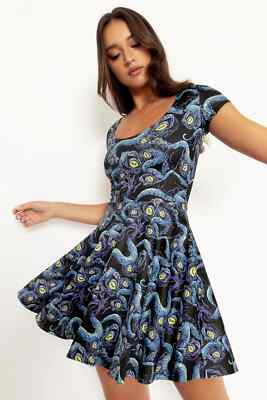space skater dress Little Round Droid - Women's Skater Dress (made in USA)