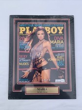 MARIA KANELLIS signed 11x14 Mat 8x10 Photo PLAYBOY COVER WWE WWF Diva Auto w COA
