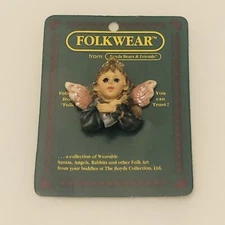 Vintage 95 Boyds Bears And Friends Folkwear Collection Flossie Keep Smiling Pin
