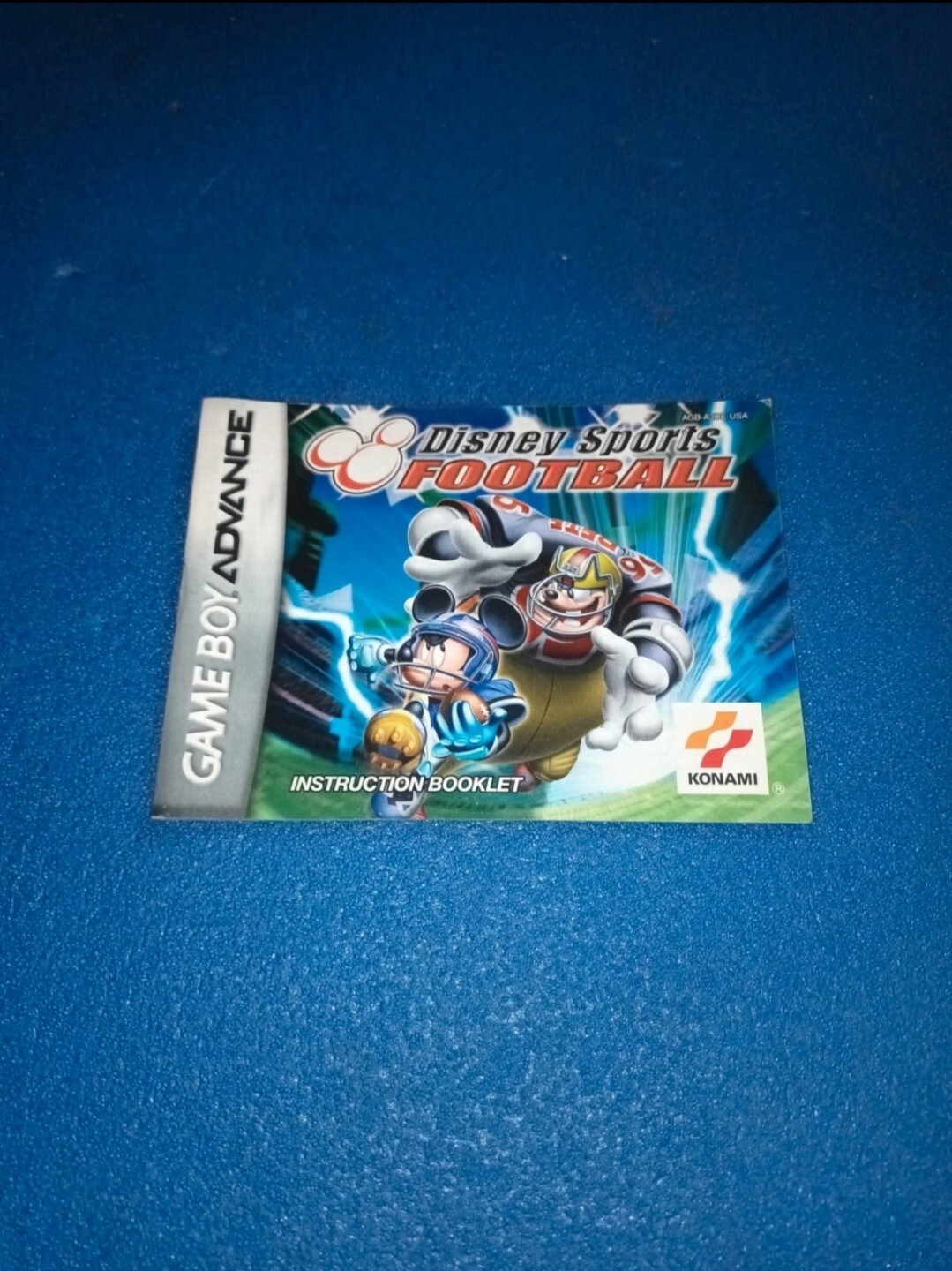 Disney sports football Notice manuel d'utilisation Nintendo game boy advance gba