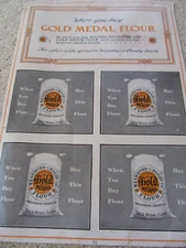 1910 Gold Medal Flour Advertising, Washburn-Crosby Company, Minneapolis, MN