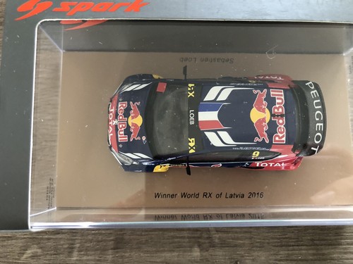 SPARK S5193 PEUGEOT 208 #9 SEBASTIEN LOEB WINNER WORLD RX OF LETTON 2016 1/43 - Foto 4 di 4