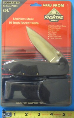 Fighter Plus folding pocket knife, new in unopened package