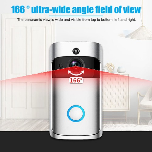 Wireless WiFi Video Doorbell Smart Phone Camera Door Bell Ring Intercom Security - Picture 6 of 28