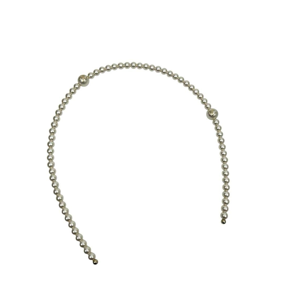 CHANEL Headband Hair band clip pin Barrette Coco CC Gold  display picture 2