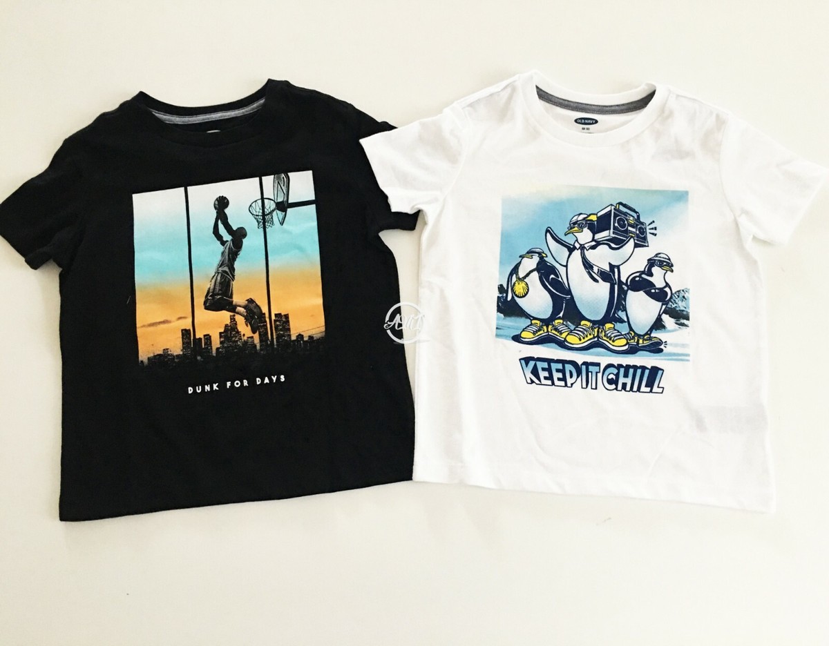 【SATUR】Classy Nostalgia Vintage Graphic TShirt Newtro Navy Lot of 2 NWT Old Navy Boys Graphic Tee Shirts Black And