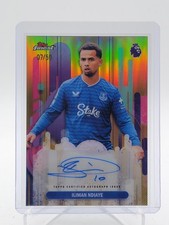 ILIMAN NDIAYE 2025-26 TOPPS FINEST PREMIER LEAGUE GOLD REFRACTOR AUTO /50 Q4354