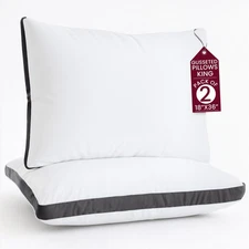 LUX Décor Bed Pillows for Sleeping - King Size Pillows Set of 2 - Hotel Quali...