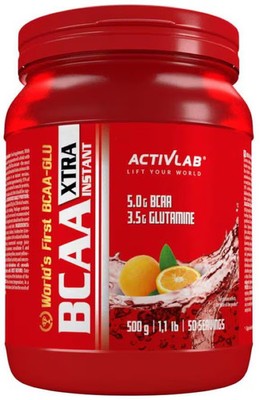 Activlab BCAA Xtra Instant, 500 g Dose, Orange