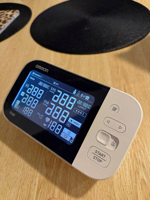 Omron Digital Automatic Upper Arm Blood Pressure Monitor, White/Black