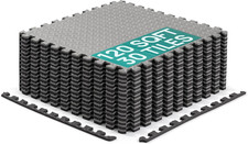 24SQFT-120SQFT Puzzle Exercise Mat for Home Gym, EVA Interlocking Foam Floor Til